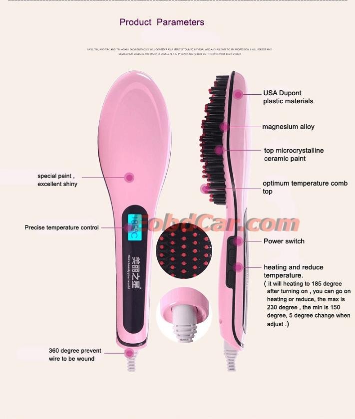 LCD Display Titanium Plates Flat Iron Straightening Irons Styling Tools Professional Hair Straightener Free Shipping SA87 (11)