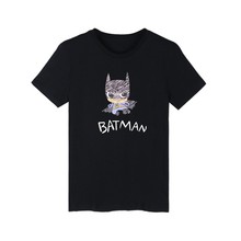 Super Hero Batman 4XL Black T-shirt Men Famous Brand incotton T Shirt Men Funny in Tee Shirt Long Navy Blue White Boys