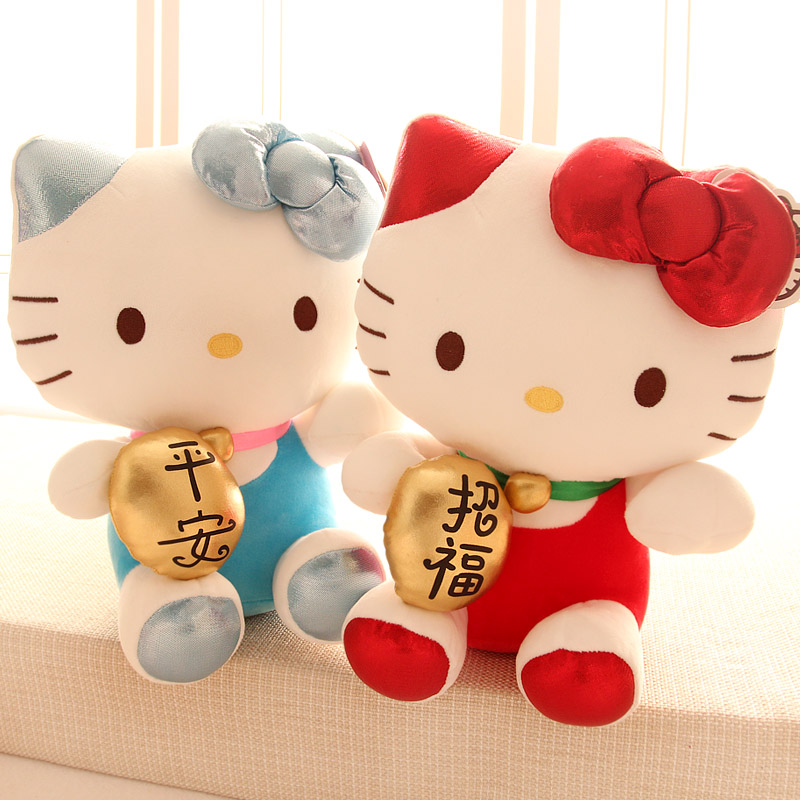 hello kitty lucky cat plush