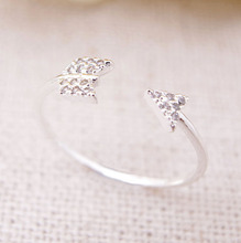 1 Pcs Gold Silver Fashion Jewelry Adjustable Midi Ring Cupid One Arrow Ring For Woman Free