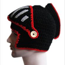 Men Novelty Winter Hats Rome warrior knitted hat Winter Cap Men Warm Wool Knited Hat Male Skulies Beanies Outdoor Head Cap Touca