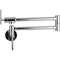 2016 Kitchen Tap Chrome Matte Black Brushed Nickel Wall Mounted Pot Filler Faucet with 24 Double