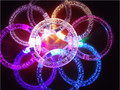 Free Ship 20Pcs colorful changing LED bracelet Light up Bracelet flashing Acrylic glowing bracelet wristband toys