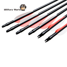12pcs pack New Carbon 80cm Archery Arrows Changeable Arrowheads Plastic Feathers for Hunting Compound Bow Archery