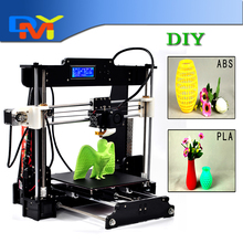 Big size 220*220*235mm High Quality Precision Reprap Prusa i3 3d Printer DIY kit with 2 Rolls Filament 16GB SD card and LCD