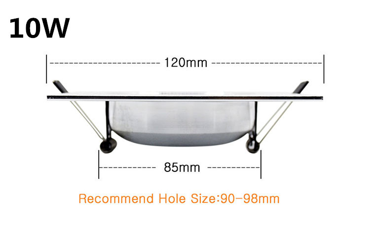 Description Picture 5 of itemLED Downlights 5W 10W Dimmable 230V Square Brush silver LED Ceiling Lamp 15W Down Light for Kitchen/Home/Office Indoor Lighting