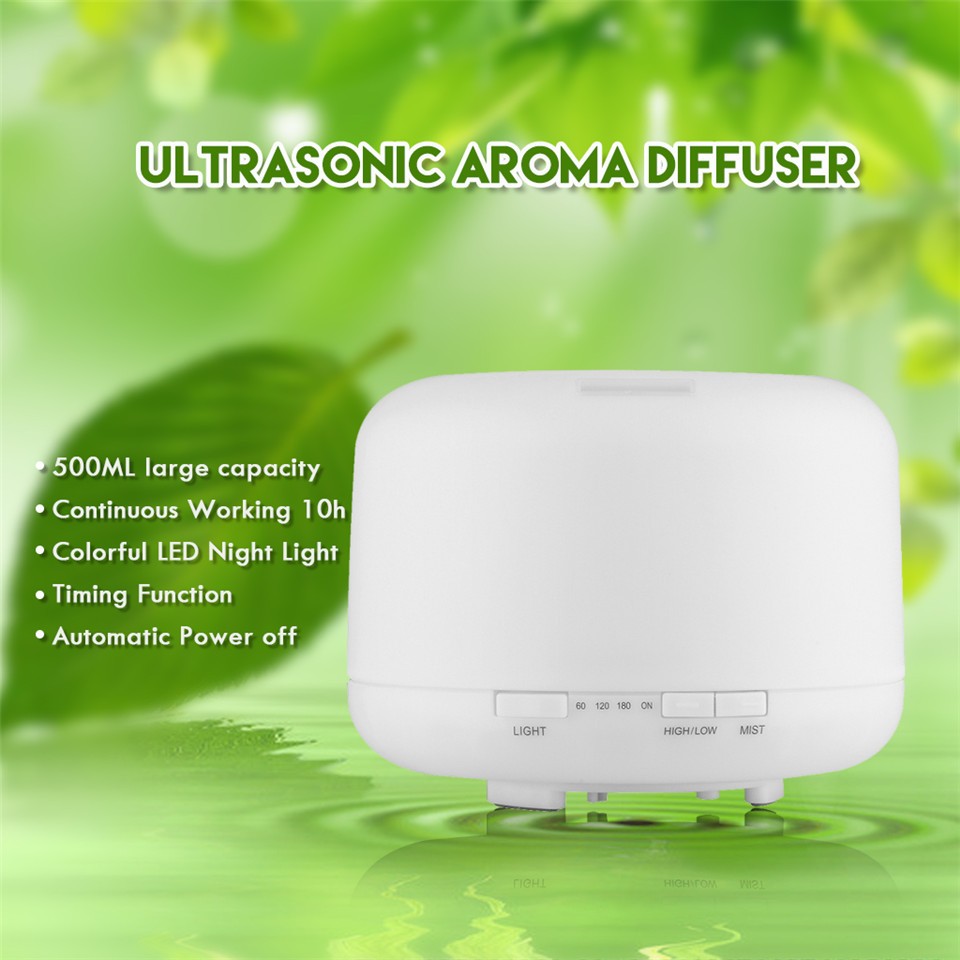 LED Light 7 Color Change Dry Protect Ultrasonic Essential Oil Aroma Diffuser Air Humidifier Mist Maker Home&Office0
