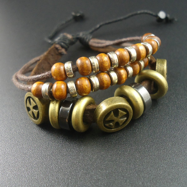 for  bracelet Wooden bracelets cross Yiwu beads leather pendants Cross  jewelry pendants  bracelets