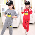 Children s sports suit girls boys children clothing set baby clothes British wind fleece suits