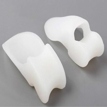 Ectropion Toes outer Appliance 1pair 2pcs Hot Soft Beetle crusher Bone Gel Silica Toes Separation Health