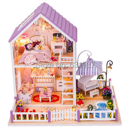 2015 New Diy Wooden Doll house Miniatura 3D Puzzle Model Kits Dollhouses Miniature Toys House Birthday Christmas Gift 2015 New Diy Wooden Doll house Miniatura 3D Puzzle Model Kits Dollhouses Miniature Toys House Birthday Christmas Gift <br><br>Aliexpress