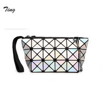 japanese Famous luxury baobao geometry bag leather messenger bag women Chain navy clutch designer Folding Mini diamond bag