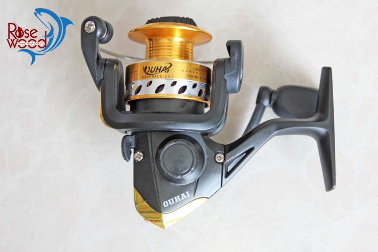2015 Low priced fishing spinning reel aluminum alloy spool OH 200 fishing Apparatus 5.51 Bearings three spinning fishing reel pesca   (13)