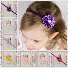 17 colors Free Shipping Baby girl’s styling tool cute flower headbands hair accessories for kids make they fashion lovely