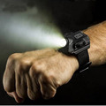New Portable Flashlight XPE R2 LED Wrist Watch Flashlight Torch Light USB Charging Model Tactical Rechargeable