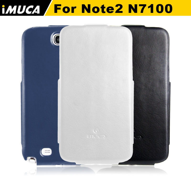 iMUCA Mobile Phone Bags & Cases for samsung galaxy note 2 N7100 Vertical Luxury Leather Case Cover Note 2 With Retail Package