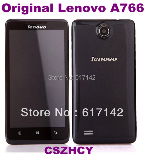 5pcs lot Lenovo A766 Original Unlocked Dual SIM Card Smart Mobile phone 5Inches 5MP Wifi DHL