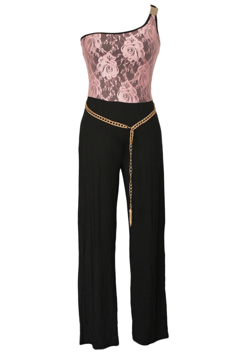 Pink-Floral-Lace-Tunic-One-shoulder-Jumpsuit-LC60273-2-2