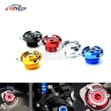 M20*2.5 motorcycle CNC Aluminum engine oil cup FOR honda cbr 600 f4i f4 f3 f2 ducati 848 999 triumph daytona765r 09 10 11 12