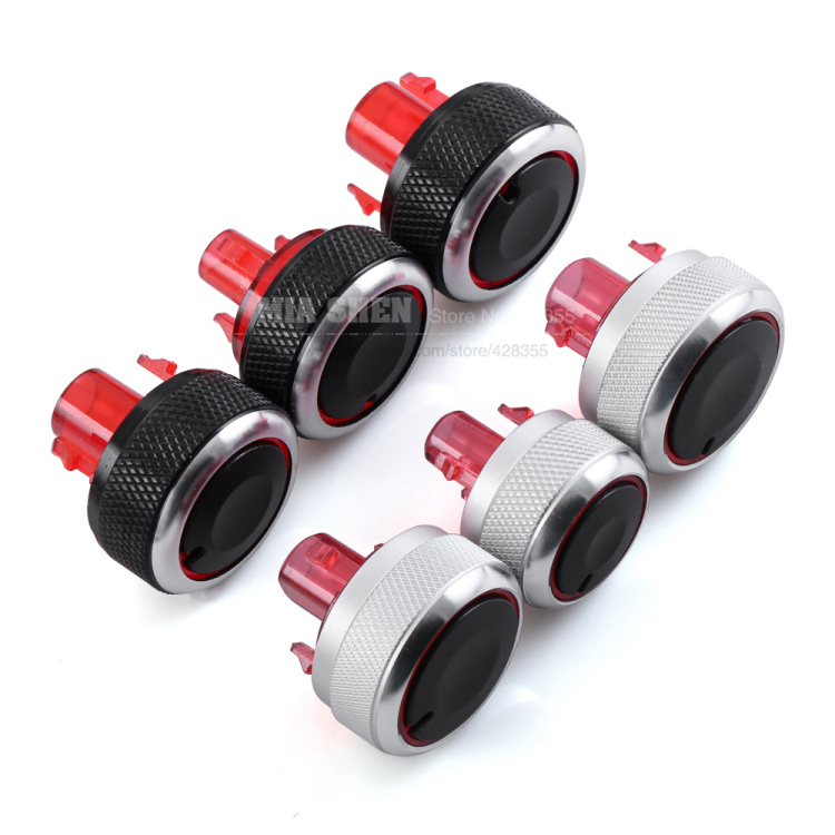 Aluminum Alloy Air Conditioning Knob AC Knob Car Air Conditioning Heat