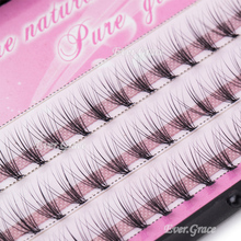 6/8/10/12/14mm Natural Maekup Individual Eyelash Extension Grafting 60pcs Fake False Eyelashes Cluster