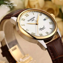 GUANQIN Mens Watch Automatic Mechanical Top Brand Luxury Waterproof Leather Fashion Casual male watch Men Wristwatches