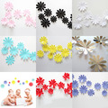 3D Flowers Wall Stickers Creative Acrylic Room Decal Stickers Home Decoration 3D Wall Door Window Sticker