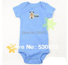 Free shipping retail Hot Selling Boys girls Romper Short sleeved Coveralls Bodysuit Infant Baby Jumpsuit Shorts