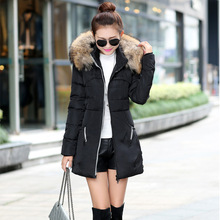 2015 new red winter jacket women full sleeve slim womens down jackets long winter jacket for