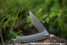 2015 NEW Design S35VN steel balde folding knife with TC4 titanium bearing handle hunting knives pocket