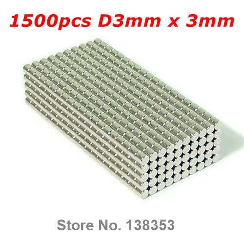 200pcs Bulk NdFeB Neodymium Rod Magnets Dia 3mm x 3mm N35 Super Powerful Strong Rare Earth NdFeB Cylinder Magnet
