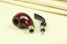 Gift Set Bent Tobacco Pipe 14cm Wood Pipe 9mm Filter Smoking Pipe Smoke Wooden Pipe Free