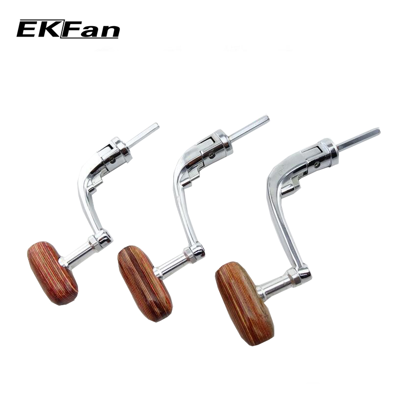 EKFan Spinning Fishing Reel Folding Handle Full Metal Crank Handle Fishing Reels Component Fish