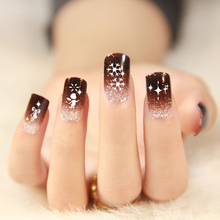 11pcs set Snow Flower Image 3D Stickers Nail Art Tips Nails of Decorations Nail Stickers Manicure