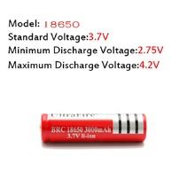 10pcs/lot 18650 3.7V Rechargeable Battery 3000mAh for LED Flashlight laser pen power bank Free Shipping