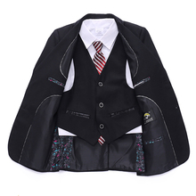 Newest Wedding suits for Baby boys Blazer suit Kids boy 3 piece Blazers jackets set Jacket+Vest+Pant blazer terno infantil