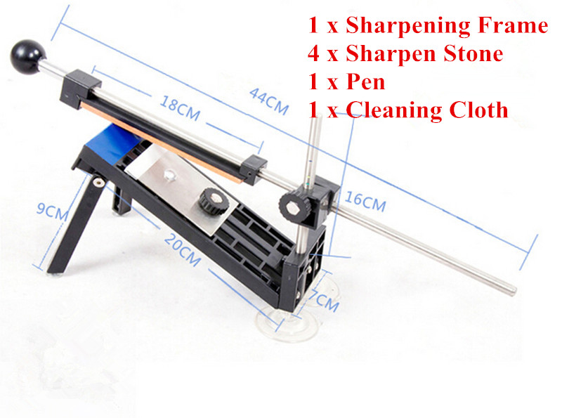 Brand New Knife sharpener Fixed angle Knife Sharpener Professional Kitchen Knife Sharpener Kits System 4 Stones