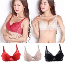Sexy Women Lace Push Up Bras 5 8 Cup Coverage Gather Brassiere Underwire Bra