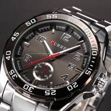 relogio masculino 2016 Curren saat kol erkek Quartz Watches Men Luxury Brand Sport Watch horloges mannen Full Steel Men Watch