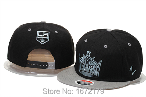 2015 NHL Los Angeles Kings Black Gray Snapback Adjustable Caps