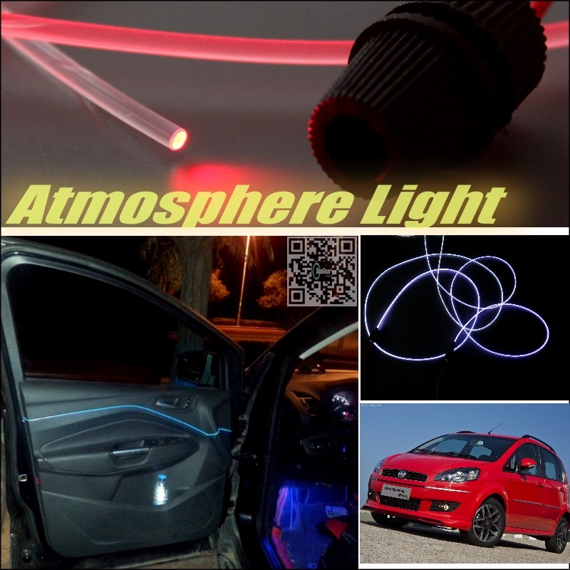 Car Atmosphere Light Fiber Optic Band For Fiat Siena Albea Petra Pyeonghwa Hwiparam Interior Refit Cab Inside DIY Air light
