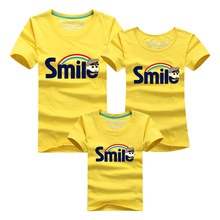 Family Matching Outfits Mother Father Baby Matching Family Clothing T Shirts Summer Cotton Printed Tees Tshirts For Boys Girls