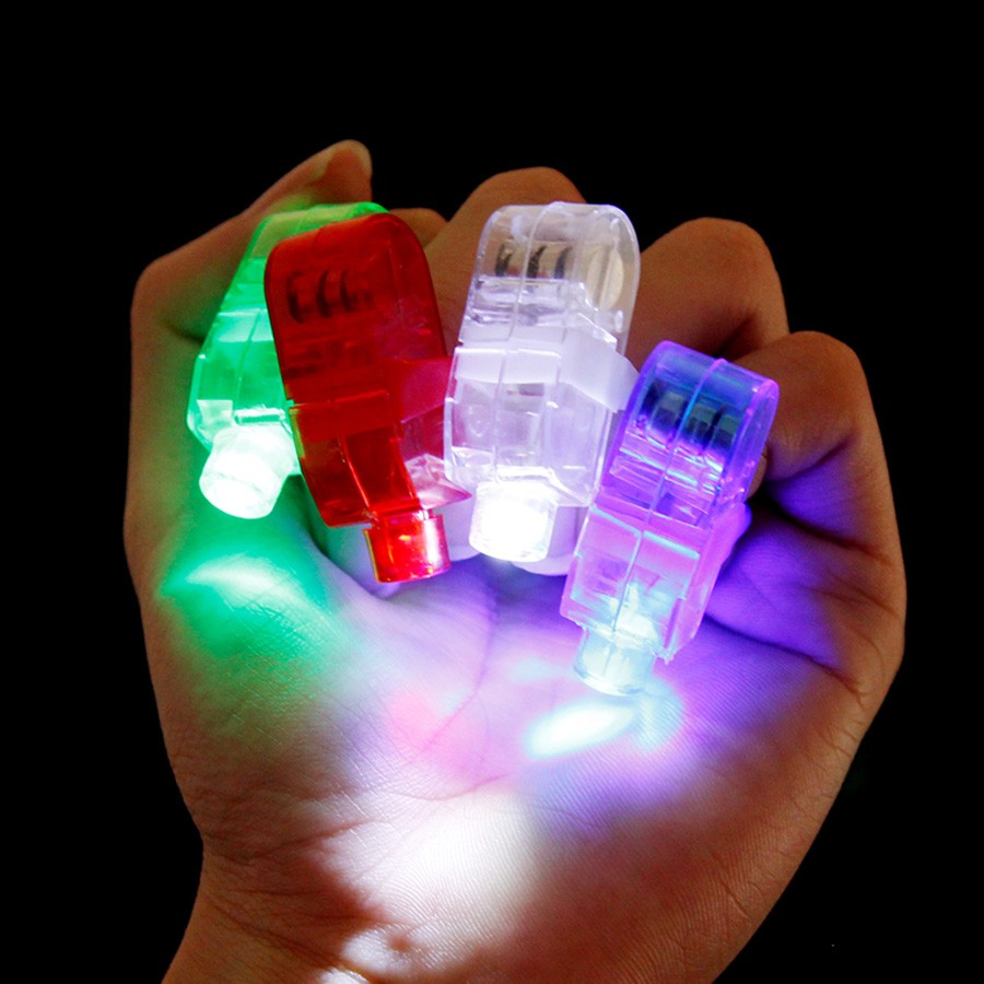 2019 LED Finger Lights Novelty Lighting LED Finger Ring Lamp Glow Laser