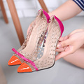 Rivets High Heels 2017 Summer New Transparencies High Heels Brand Shoes Pointed Toe Women Pumps Sapato