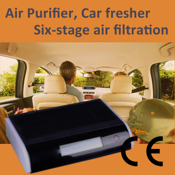 Car Air Purifier GL 518 HEPA Activated Carbon Photocatalysis UV Anion Ozone Air Filterin Air
