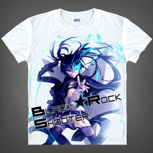 Black Rock Shooter Mato Kuroi Summer Cute T-shirt Cosplay Anime Men Cotton T Shirt Multi style camisas hombre masculina camisa