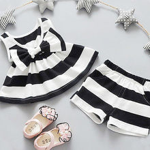 2PCS Newborn Baby Girls Tops Dresses Shorts Pants Outfit Clothes Baby Girls Clothes Set Girls Clothing Set