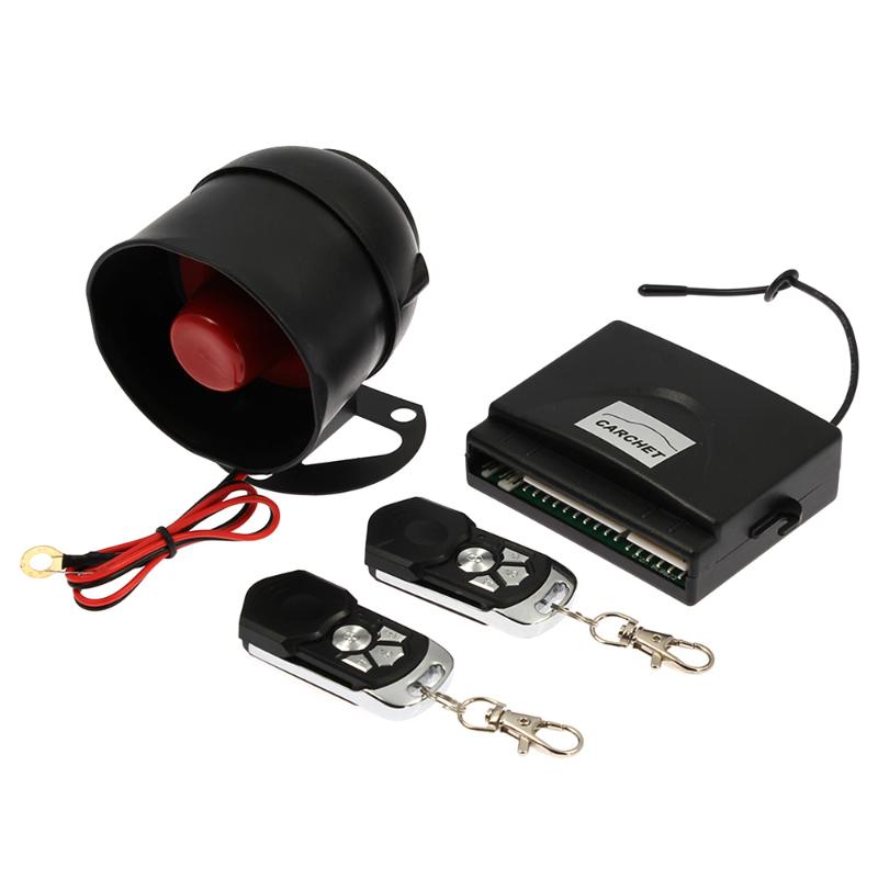 CARCHET Keyless Entry Security Remote + Car Alarm 4 Door Power Lock Actuator Vehicle Kit