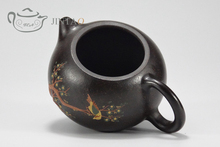 Yixing purple clay painting teapot zisha sand tea pot kungfu set 230ml JN1314