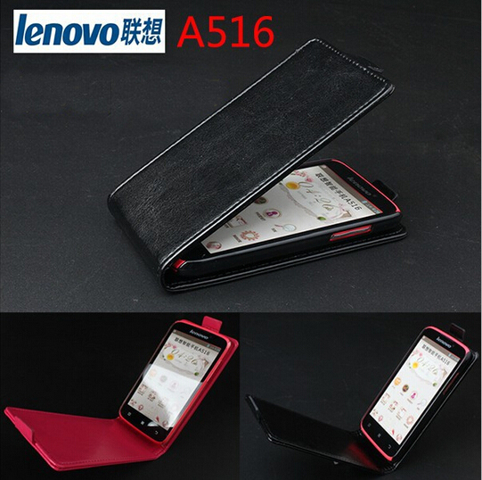 New Protective PU Leather Flip Case Cover for Lenovo A516 Smartphone 2 Color Fashion Lenovo Leather
